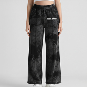 Pantalones Deportivos de Poliéster/Algodón para Mujer, Logotipo Personalizado Impreso en DTF, Panel Lateral de Lona de 300g, Estilo Holgado, para Verano - Product Image 4