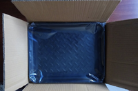Plateau de rangement polyvalent en plastique pour chaussures, bottes, outils, nourriture pour animaux de compagnie, étanche, pour intérieur et extérieur