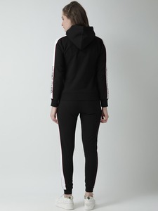 Sudadera de invierno transpirable con estampado de logotipo personalizado para entrenamiento Fitness Fleece Tallas grandes Sudadera con capucha y chándal Jogger para mujer - Product Image 2