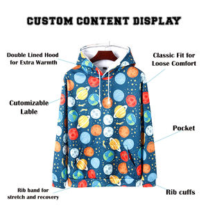 Sweat à capuche pour homme en sublimation, design personnalisé, 100% polyester, tissu à séchage rapide, personnalisation OEM/ODM disponible - Product Image 5