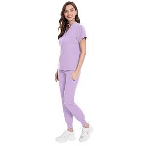 Women's Medical <b>Scrubs</b> Nurse Uniform Top Woven Fabric <b>Scrub</b> <b>Sets</b> for Hospitals OEM Service Available - Product Image 5
