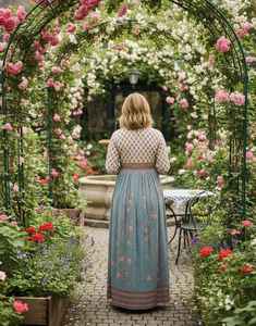 <b>Boho</b> Floral Cotton Gauze Maxi <b>Dress</b> Hand Block Printed Resort Wear <b>Summer</b> <b>Dress</b> For Women - Product Image 2