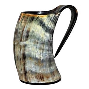 Pichet d'eau en corne naturelle avec poignée Pichet en corne Style américain Moderne Unique Inspiré de la nature Pichet en corne durable - Product Image 4