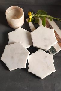 Floral Design Free Stone <b>Coasters</b> Tea <b>Drink</b> <b>Coasters</b> <b>For</b> Home Office Restaurant Use in Low Price - Product Image 2