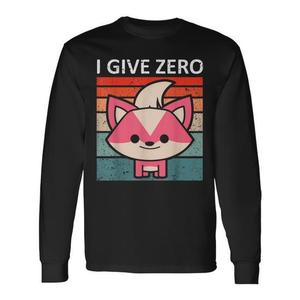 T-Shirt a Maniche Lunghe Zero Fox in Stile Retrò Ispirato alla Volpe per Uso Promozionale - Product Image 1