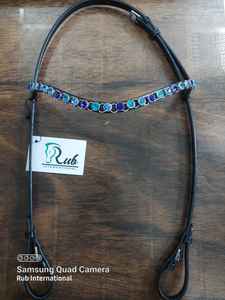 Bride de cheval intelligente fabriquée en usine en gros en cuir véritable passepoil large bride de dressage caractéristiques durables - Product Image 4