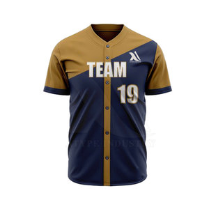 Nuevo diseño de alta calidad de secado rápido uniforme de béisbol al por mayor uniforme de béisbol transpirable para hombres - Product Image 3