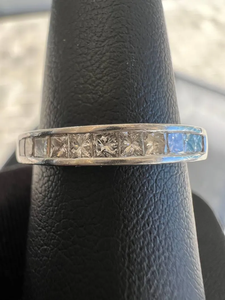 Anillo de banda de diamante de platino sólido para joyería de moda Unisex anillo de diamante de moissanita anillo de Plata de Ley 925 - Product Image 3