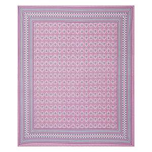 Juego de Edredón con Estampado Floral Magenta, Sábana Doble con 2 Fundas de Almohada, Sábana Plana de Algodón para Uso Doméstico, Paquete de 3 Piezas (ADB1468) - Product Image 4