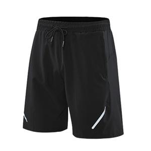 กางเกงขาสั้นชายหาดแบบลำลองสำหรับผู้ชายกางเกงขาสั้นเล่นฟิตเนสวิ่งออกกำลังกายสีดำสำหรับฤดูร้อน - Product Image 1