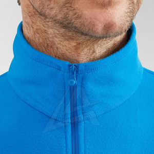 Sudaderas con cremallera de cuarto de pie para hombre de alta moda del fabricante 100% algodón estampado sólido para la temporada de invierno talla XS - Product Image 5