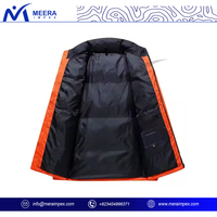 2025 neueste neue North Herren warmes Gesicht Custom Logo Schwarz/Orange Winter Puff Oberbekleidung Outdoor Herren Bubble Puffer Jacke
