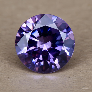 0.50 Crt Extra Premium Quality Beautiful Purple Brilliant Cut Lab-Grown D Color VVS1 Dazzling Diamond Gemstone <b>Loose</b> <b>Moissanite</b> - Product Image 5