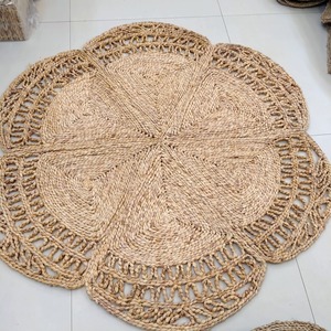 Tapis écologique en jacinthe d'eau, tapis rond, taille personnalisée, décoration de la maison, vente en gros - Product Image 5