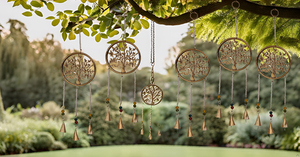 Campanas de viento de hierro de vida de árbol positivo para el hogar, adorno decorativo colgante para regalo de cumpleaños y aniversario, adornos de jardín - Product Image 4