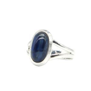Natural Blue Fire Kyanite Bezel Setting Classic Solid 925 Sterling Silver Gemstone Handmade Jewelry Ring <b>for</b> Party India - Product Image 2