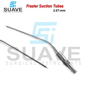 Stainless Steel Frazier Suction Tubes ENT 2.67mm Medical Diagnostic Neurosurgery Instruments by SUAVE SURGICAL INSTRUMENTS - Product Image 2