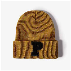 Venta caliente gorros cálidos de invierno unisex bordado 3D personalizado gorra de calavera sólida con estilo a cuadros en colores especiales - Product Image 6