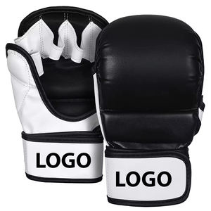 Guantes de Artes Marciales Mixtas (MMA) Profesionales de Venta Caliente, Guantes de Grappling de Cuero al por Mayor con Logotipo Personalizado, Guantes de Boxeo de Material PU - Product Image 1