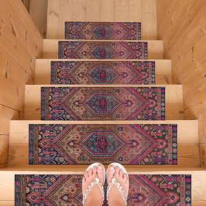 Vintage Step Rug, Printed Rug, Washable Rug, Personalized Rug - Product Image 3
