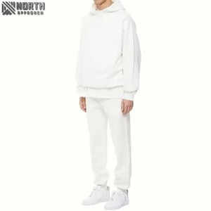 Chándales lavados con ácido para hombre de Primavera de alta calidad French Terry Full Zip Up Hoodies Pantalones apilados acampanados Conjunto de 2 piezas para hombre - Product Image 3