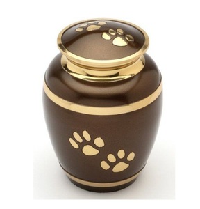 Luxury Premium Design Paw Printed Metal Pet <b>Urns</b> Black Color Paw Printed Metal Pet <b>Urns</b> decorative - Product Image 4