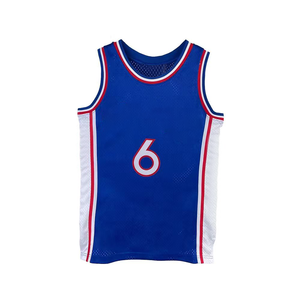 Custom Design Vintage <b>Retro</b> Basketball Jerseys Summer Classic Vest <b>Shirts</b> Sublimation Technique 100% Polyester Anti-Bacterial - Product Image 4