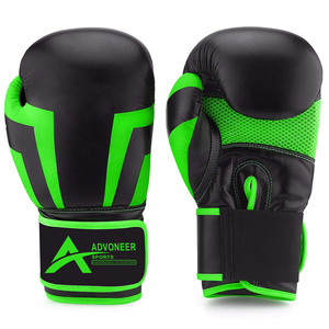 Guantes de Boxeo MMA Profesionales de Alta Calidad, de Cuero, con Logotipo Personalizado, para Entrenamiento de Combate, Transpirables y que Absorben la Humedad - Product Image 4