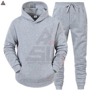 Ensemble de survêtement pour homme, hiver, uni, longueur cheville, décontracté, pour la salle de sport, l'entraînement, le jogging, haute qualité, sur mesure, 100% coton, respirant, polaire - Product Image 4
