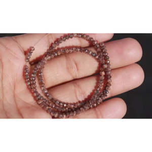 Diamants rouges facettés de haute qualité, perles de diamants en vrac - Product Image 5