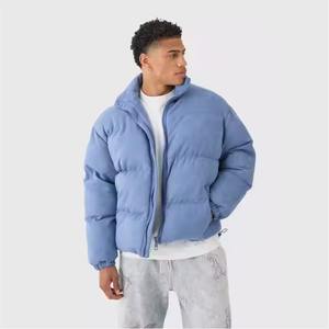 Veste matelassée sur mesure pour hommes la plus vendue coque en nylon d'hiver avec fermeture à glissière dernière conception prix - Product Image 5