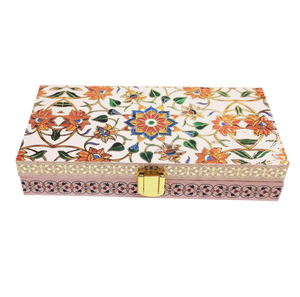 Boîte de rangement rectangulaire en bois fantaisie organisateur de bijoux personnalisé vente en gros pour la maison cuisine bureau organisation de rangement - Product Image 1