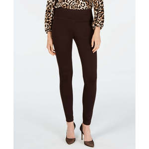 INC International Concepts Leggings senza cuciture da donna, colore marrone, taglia 6P, tessuto elasticizzato lavorato a maglia - Product Image 1