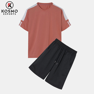 <b>Men's</b> Summer <b>Short</b> Sleeve <b>Top</b> <b>and</b> <b>Shorts</b> <b>Set</b> Quick Drying 100% Cotton Terry Fabric - Product Image 4