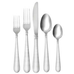 Couverts en métal en acier inoxydable de style moderne, ustensiles de cuisine pour hôtel, ensemble de couverts de créateur pour le dîner - Product Image 3