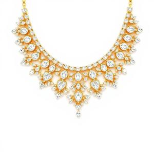 Gargantilla de cadena de tenis de Plata de Ley 925 de Zirconia cúbica blanca de alta calidad de lujo - Product Image 1