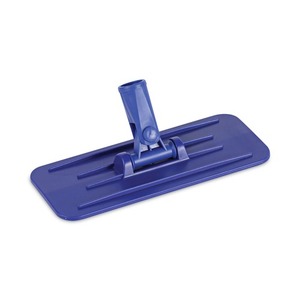 Boardwalk BWK00405EA Swivel Pad Holder 4 In. X 9 In. Plastic <b>Mop</b> Holder in Blue - Product Image 6