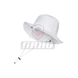 Top bán 2025 giá rẻ có thể gập lại chất lượng lớn Vành đồng bằng Boonie hat bông tùy chỉnh xô mũ với chuỗi - Product Image 5