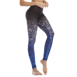 Mallas de Yoga con estampado sublimado personalizado de diseño superior, cintura elástica, mallas de poliéster/Spandex de alta calidad para mujer - Product Image 2