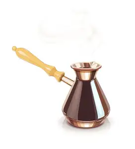 Cobre de alta calidad Diseño clásico de lujo Leche y tetera de cobre Diseño personalizado y forma Olla de leche