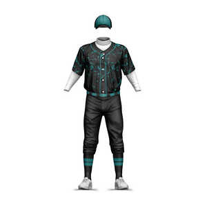 Service OEM Ensembles d'uniformes de baseball personnalisés Couleur unie Logo personnalisé Impression numérique 100% polyester Séchage rapide Respirant Unisexe - Product Image 3