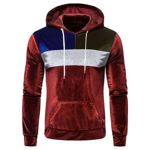 เสื้อฮู้ด Velour คุณภาพสูงทําเองโลโก้ Velour Hoodies โลโก้ที่กําหนดเองขนาดใหญ่เสื้อฮู้ดผ้าฝ้ายขนแกะ Velour - Product Image 1