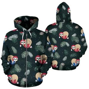 Sweat à capuche en polaire zippé pour homme et femme, avec impression par sublimation, design respirant, couleurs et logos personnalisables - Product Image 5