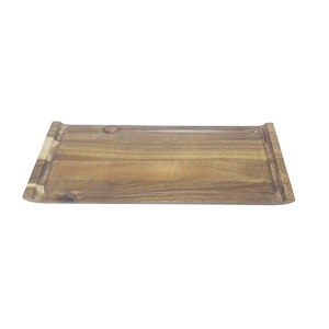 Rounded Wood & <b>Marble</b> <b>Tray</b> With Gold Plated Handle Food Drink & Breakfast Serving Dishes <b>Tray</b> - Product Image 5