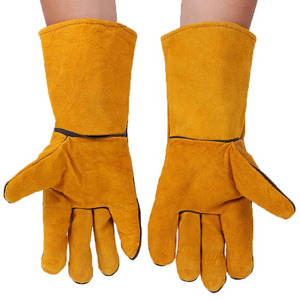 Nouveau 2025 vente chaude prix usine chaleur résistant au feu gant de barbecue gants de soudage en cuir - Product Image 3