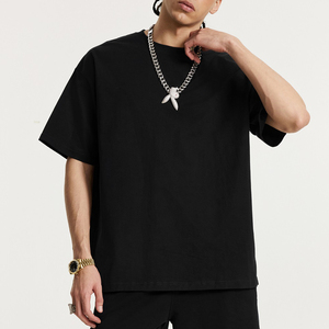 Couleur personnalisée hommes coupe régulière respirant à manches courtes col rond T-Shirt conception unie matériel personnalisé FILS FINER marque - Product Image 1