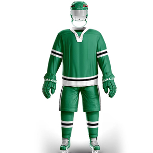 Maillot de hockey sur glace personnalisé de haute qualité pour hommes avec impression numérique à manches longues 100% polyester à séchage rapide et respirant - Product Image 1
