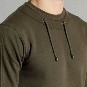 Sudadera de Algodón 100% para Hombre, Estilo Urbano, Talla Grande, Bordado, Secado Rápido, Sudadera de Alta Calidad con Logotipo Personalizado - Product Image 3