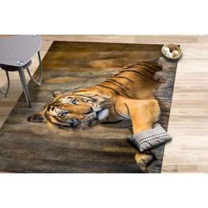 Alfombras de tigre, alfombras de regalo para amantes de los tigres, alfombras para loft, alfombra de animales, alfombra lavable a máquina, regalo para él, alfombra de chenilla - Product Image 1