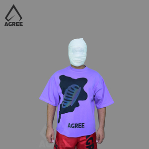 เสื้อยืดสตรีทแวร์พิมพ์ลาย DTF แบบกำหนดเอง สำหรับเสื้อยืดสีสันสดใส ทรงบ็อกซี่ฟิต ปกติ เป็นมิตรกับสิ่งแวดล้อม ระบายอากาศได้ดี สำหรับผู้ชาย - Product Image 1